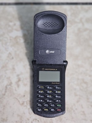 モトローラ　StarTAC Motorola StarTac Vintage Flip Phone Model ST7868W Black With