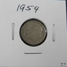 1954 Roosevelt Dime • 90% Silver • Circulated Condition