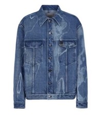 NWT 1950 Fendi Mens Oversized Moonlight Denim Jacket 42 US/52 Ita FW1131