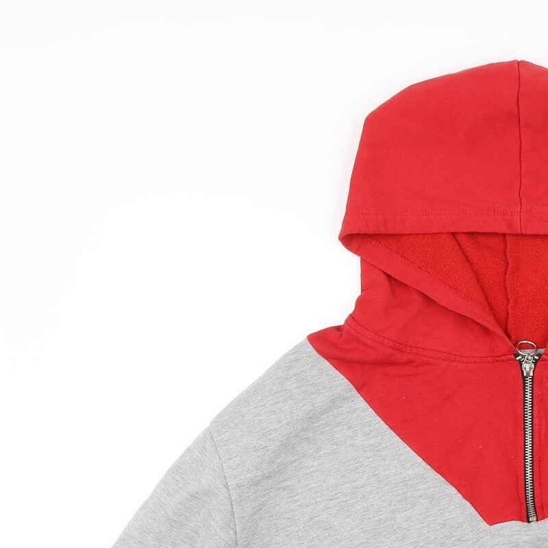 Primark Girls Red Polyester Blend Hoodie Size M Zip image 5