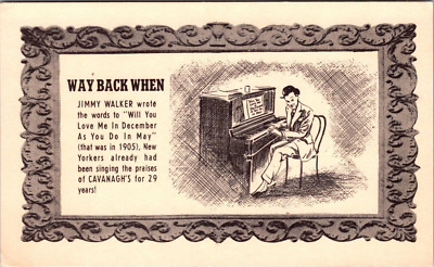 Postcard  Way Back When Cavanagh's Since 1876 West 3rd Street New York [dk]