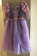 Rapunzel Deluxe Costume Dress Girls Size 7/8 Disney Store Tangled 