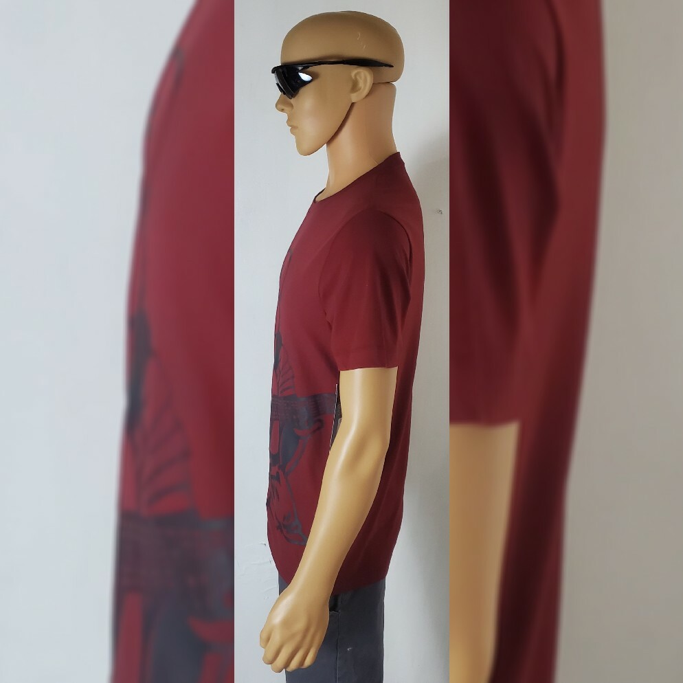 TRUE RELIGION OVERSIZE BHUDA TSHIRT MEN'S CREW NECK SHORT SLEEVE SIZE S SYRAH thumbnail 7