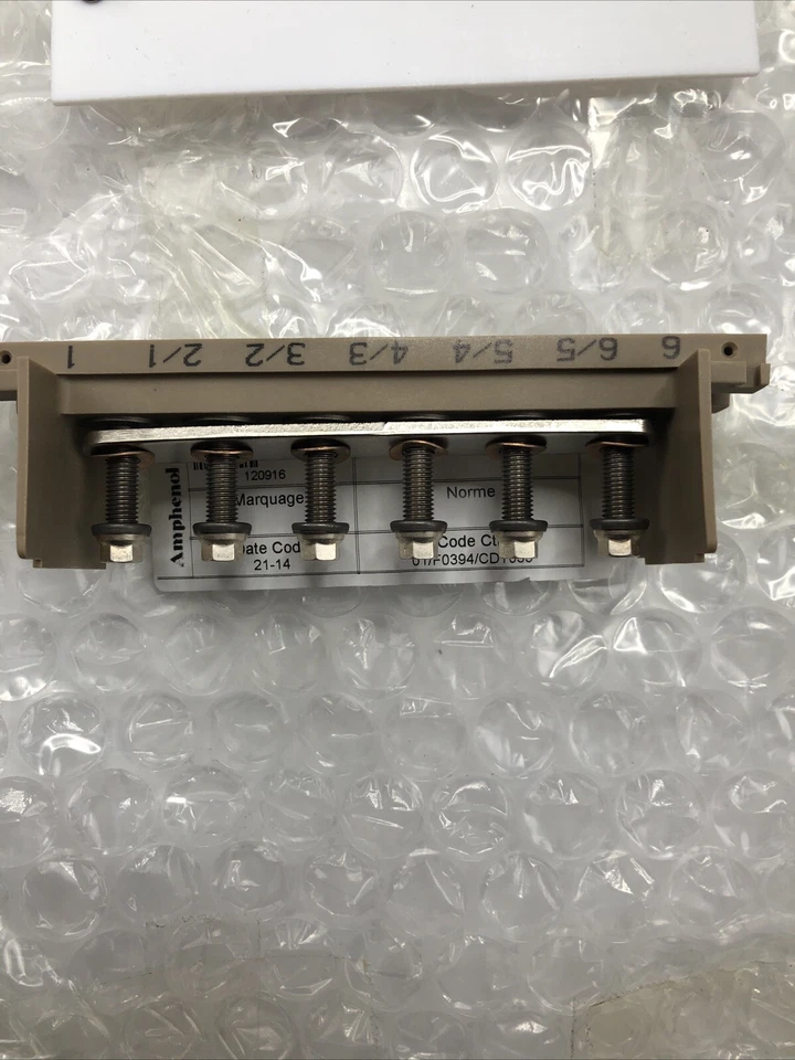 Amphenol Air L.B. 6-Shunt Terminal Block 32409001004 New - Image 4 of 4