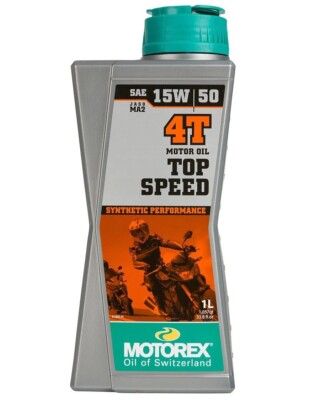 Olio Moto Top Speed Olio Motore Motorex Top Speed 4T Completamente Sintetico 15W/50, Per Moto 4 Tempi, 1 Litro Olio Motorex Moto - Foto 7