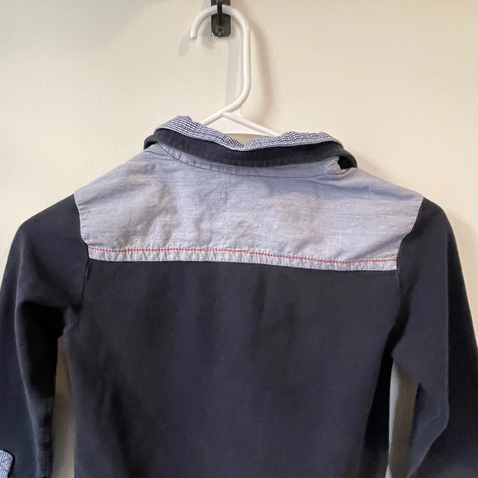 Camisa de vestir de punto deux par deux niños talla 7 Foto 4 de 4