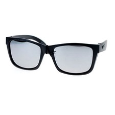 KUSH Sunglasses Unisex Matted Black Square Frame Multi-color Mirror Lens