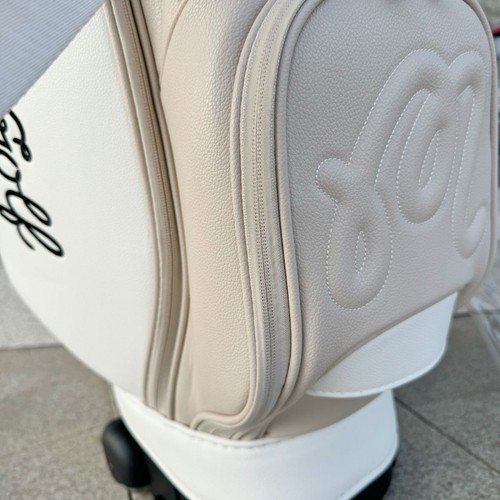 MALBON GOLF golf bag cart bag Color Green with casters Hood cover Express Ship - Picture 17 of 18