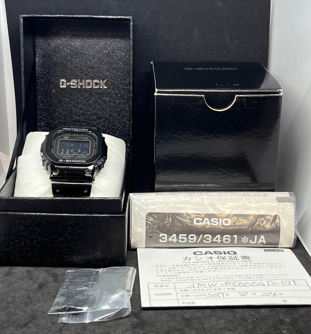 G-SHOCK GMW-B5000GDフルメタルブラック　稼働極美品　付属品完備 G-SHOCK】フルメタルモデル / GMW-B5000GD-1JF （ブラック