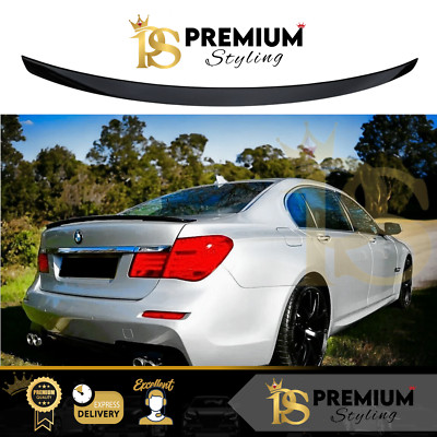BMW 7er F01 F02 M Performance Heck Kofferraum Spoiler Flügel Lippe Glanz Schwarz 08-15