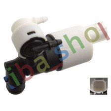 WINDSCREEN WASHER PUMP FRONT 12V ONE-STEP PUMP VISOR FITS VOLVO V60 I FORD