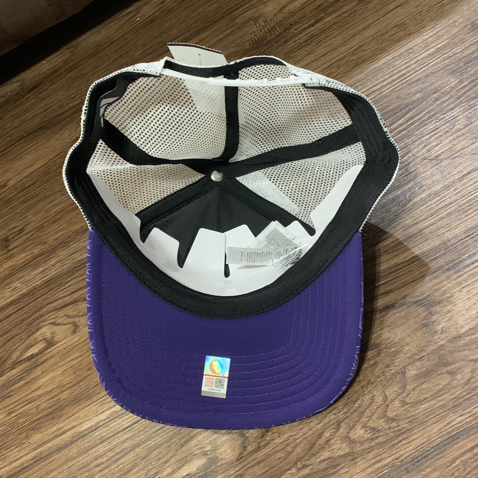 Alcorn State Braves Adidas NCAA Purple White Adjustable Foam Trucker Hat OSFM thumbnail 5