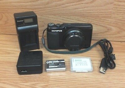 Genuine Olympus Stylus (SH-50) Black Digital Camera With Charger