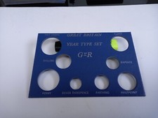 Great Britain George V Year Type Set coin card holder insert