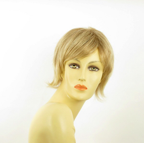 Perruque blonde courte méchée effet volume naturel modèle CAPUCINE