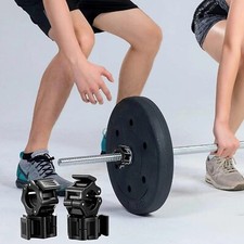 Barbell Dumbbell Collar Locks Clipping Weight Clamps Standard Bar 25mm