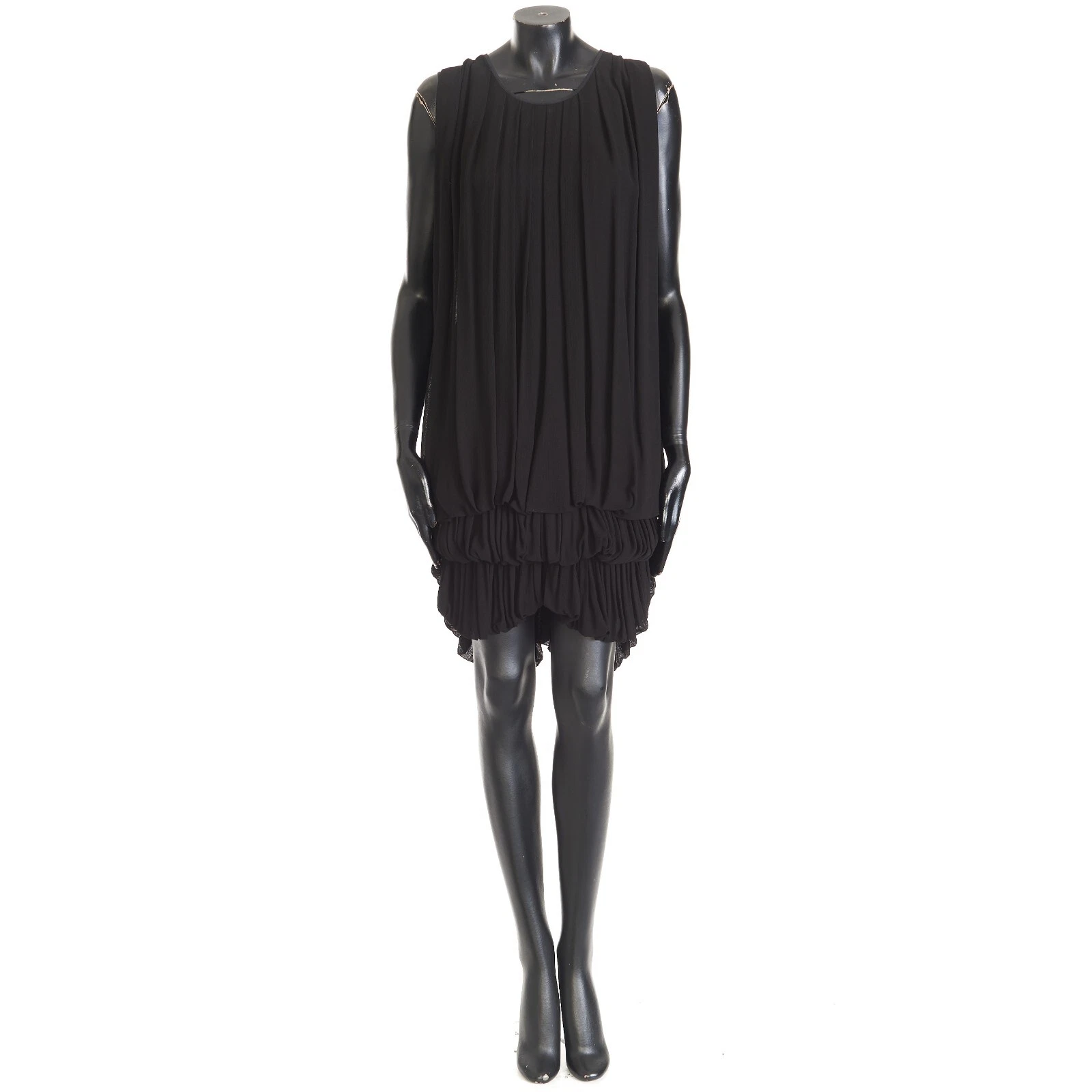 Givenchy — GIVENCHY 4000$ Little Black Dress - Black Crepe, Ruffled & Pleated