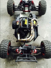 Steel TUNE PIPE exhaust pipe for Losi Desert Buggy XL DBXL RCMK XCR handmade 1/5