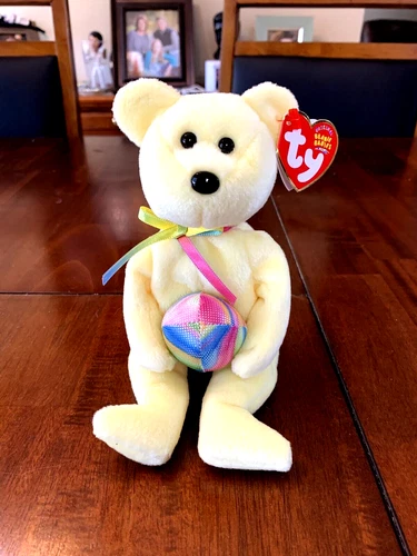 Ty 2003 Beanie Baby EGGBEART the Easter Internet Exclusive Bear, MWMT, Vintage