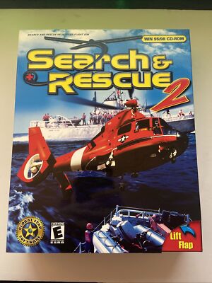 NEW SEALED Search and Rescue 2 - Helicopter Flight Sim Big Box Game Win 95/98