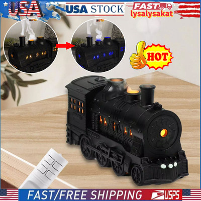 Creative Train Shape Essential Oil Diffuser Humidifier for Office Study SPA