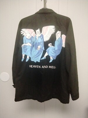 RIPNDIP Cat Angels Heaven & Hell Bomber Jacket Sz XL