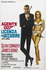 Dr. No - James Bond -  Movie Poster - Sean Connery - Italian Version #2