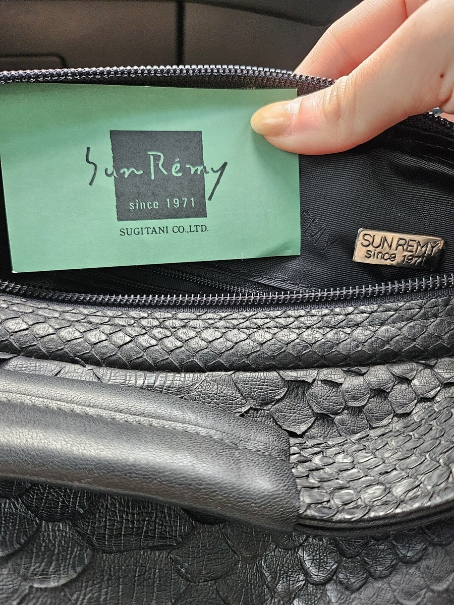 Sun Remy 1971 Python Snake Skin Black Shoulder Tote Bag | eBay Sun Remy 1971 Python Snake Skin Black Shoulder Tote Bag | eBay