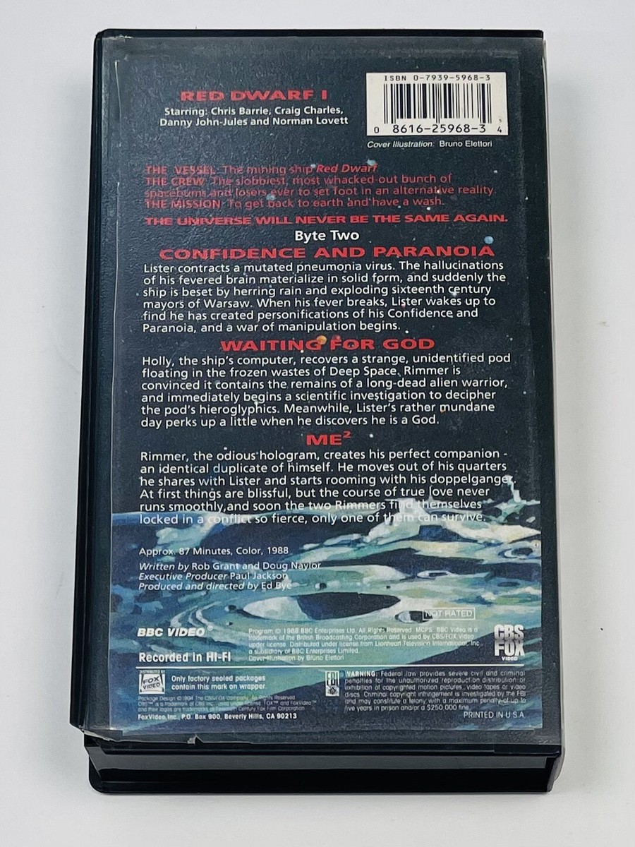 (未使用･未開封品)Red Dwarf 6: Byte 2 [VHS] [Import] RED DWARF Smeg Ups & Outs / iii 3 byte 1 & 2 VHS Lot of 4 | eBay