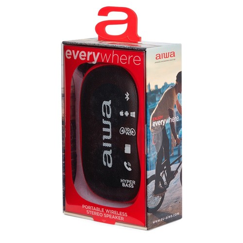 AIWA Cassa Bluetooth Portatile Rosso - Mini Cassa Altoparlante Bluetooth Piccola - Foto 8 di 11