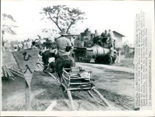 1945 Wirephoto Military American Tank Destroyer Capas Frank Filan Dirt 8X10