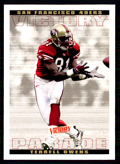 1999 Upper Deck Victory #346 Terrell Owens Victory Parade Card