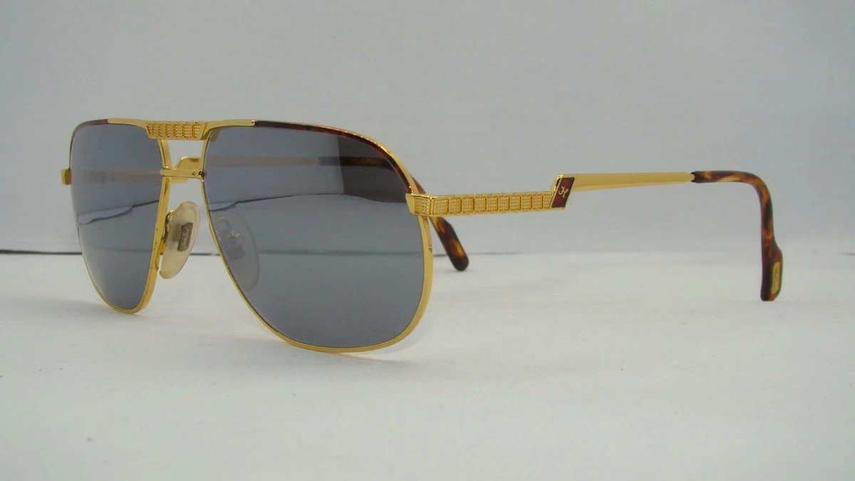 Gafas de sol Hilton Exclusive 022 C2 24KT oro gris plateado espejo gafas de sol