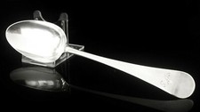 Antique Sterling Silver Serving Spoon, c.1770 Jacob Marsh or John Moore 
