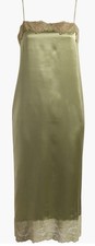 Reformation Mackenzie Silk Midi Dress - Artichoke