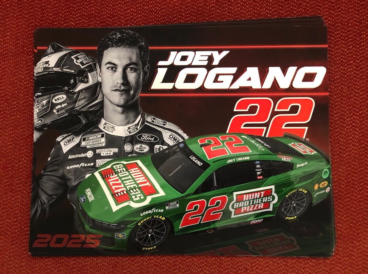オーバードライビン2 ポスター OVER DRIVIN II フェラーリ Nascar Driver #22 Joey Logano Hunt Brothers Pizza 2025 Postcard | eBay