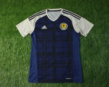 SCOTLAND TEAM 2015-2017 FOOTBALL MEN SHIRT JERSEY HOME ADIDAS ORIGINAL SIZE S