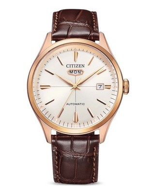 Citizen NH8393-05AC Vintage Automatic Herrenuhr helles Roségold Ø42mm