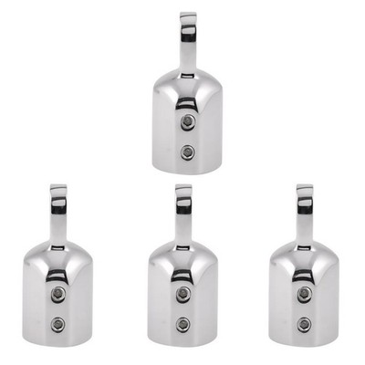 4 Stück Marine Edelstahl Augenendkappe Bimini Top Fitting Hardware 25mm