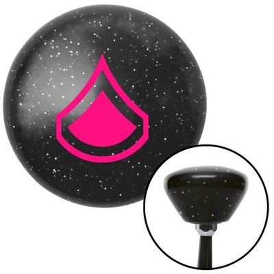 Pink Private First Class Black Retro Metal Flake Shift Knob w/ M16x1.5 Insert