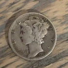 1944 Mercury (Winged Liberty Head) Dime 10C 90% Silver Business Strike