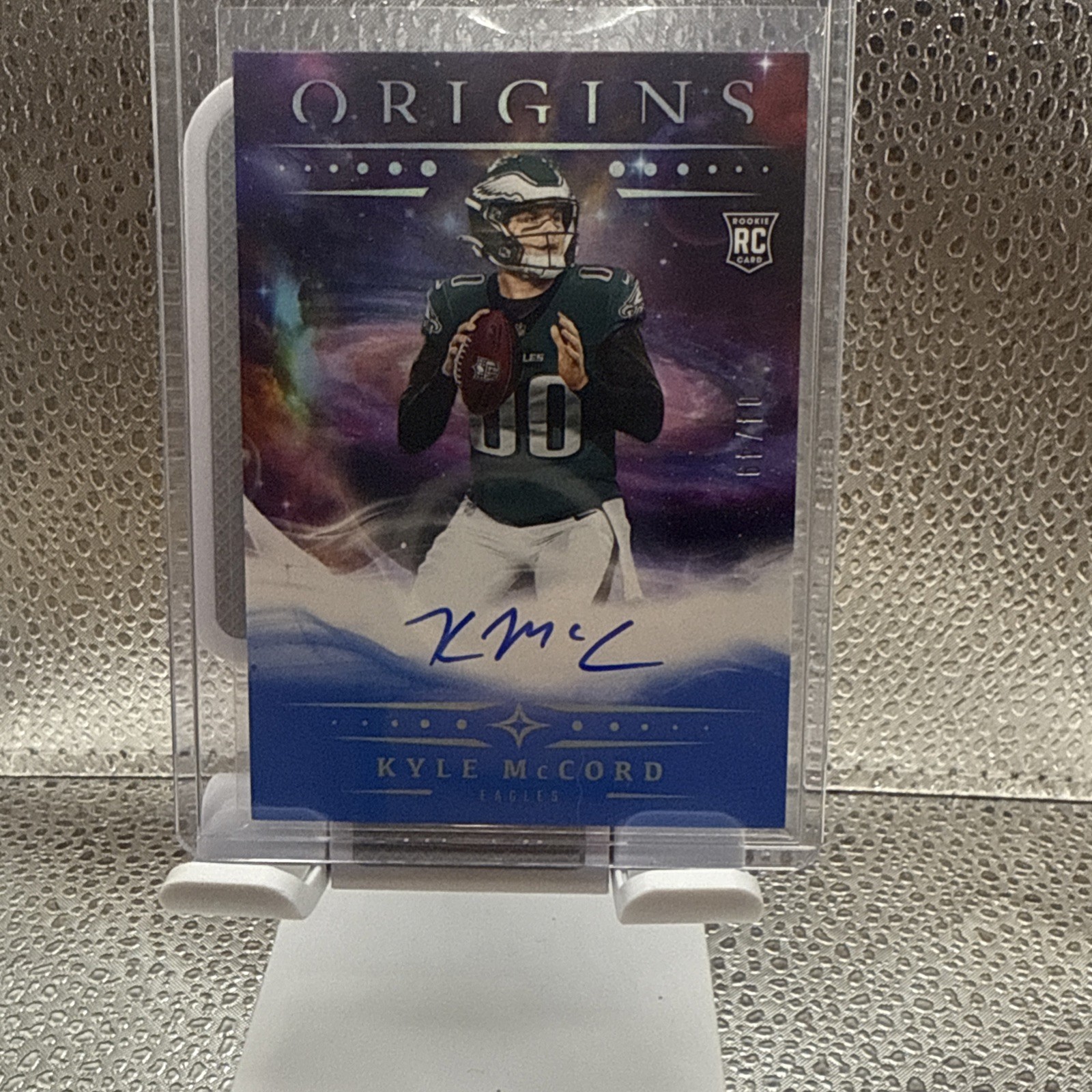 Kyle McCord 2025 Panini Origins Rookie Auto Blue /49 RC #RA-KMC