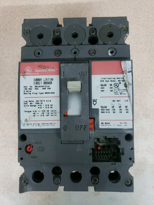 GE SELA24AT0100 100 Amp 2P 480V Spectra Circuit Breaker Frame See pics *No Trip