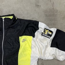 Vintage Nike International Nylon Track Jacket Windbreaker Mens LPatch Logo 90s