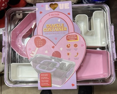 Valentine Snackle Box   Heart Bento Snack Container Brand New Sealed Gift Ready