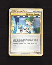 Emcee’s Chatter 73/95 Unleashed Uncommon Pokemon Card DMG