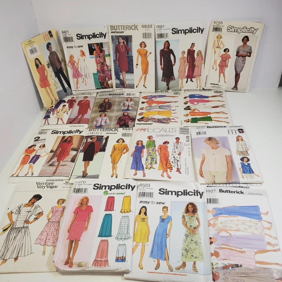 83 Vintage Sewing Patterns – Mostly Uncut – Simplicity Butterick McCall’s + More - Image 3 of 4