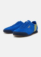 Patrick Dijon Mens Trainers Casual Shoes Royal Blue Yellow Navy 80s Retro Design