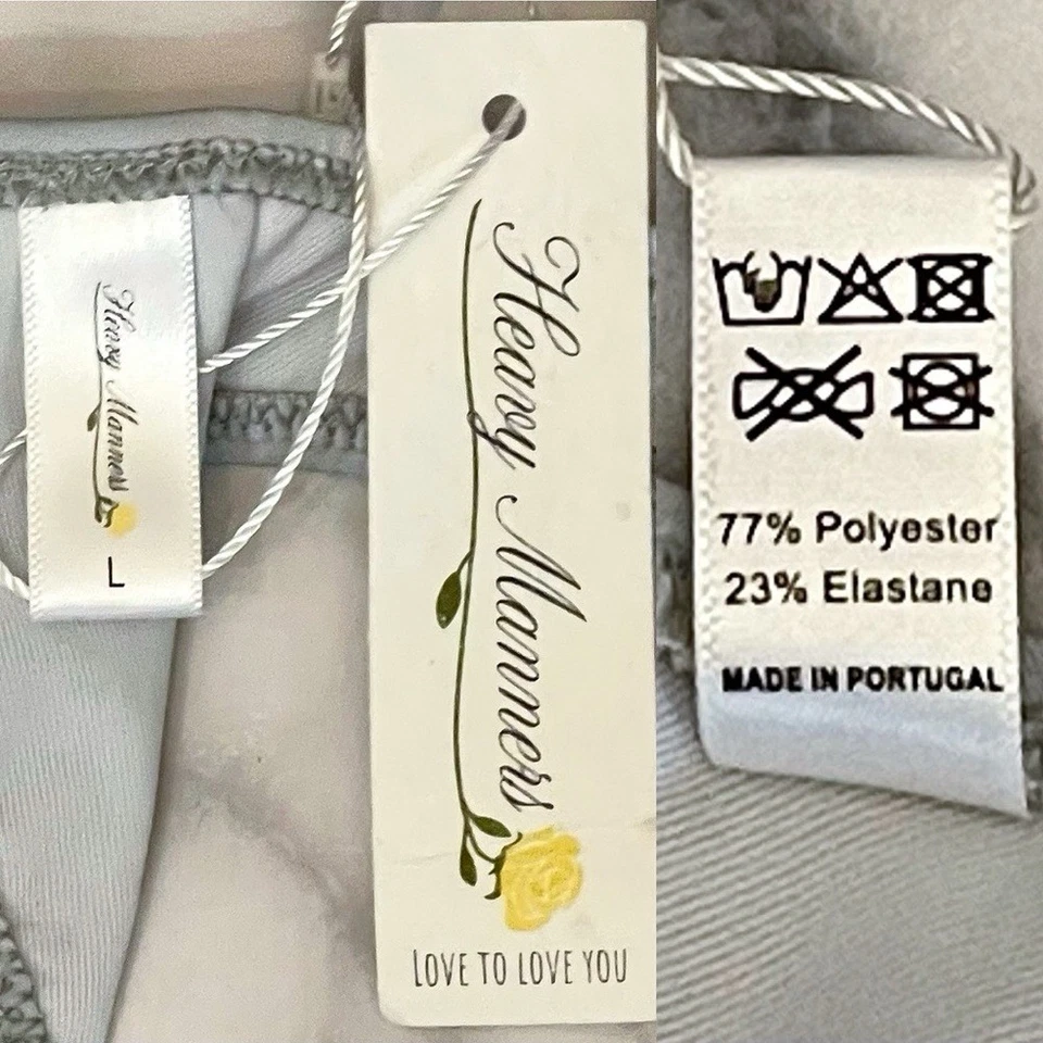 Conjunto de Bikini Modales Pesados Triángulo Corbata Top Corte Alto Tanga Paloma Gris Grande Nuevo con Etiquetas Foto 2 de 4