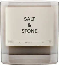 SALT & STONE Scented Candle for 4 inches (diameter) x 16 cm (height), White 